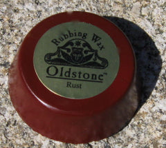 8)  Rust Gravestone Rubbing Wax